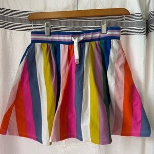 Boden Multicolor Stripe Cotton Skort sz 13/14 yo